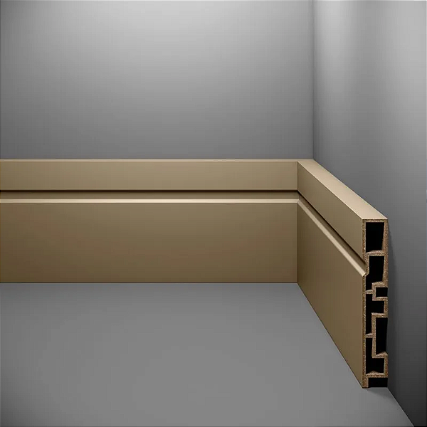 RODAPE EUCAFLOOR ACQUA NEW COLORS CINNAMON FRISADO 10CM - 2,40M