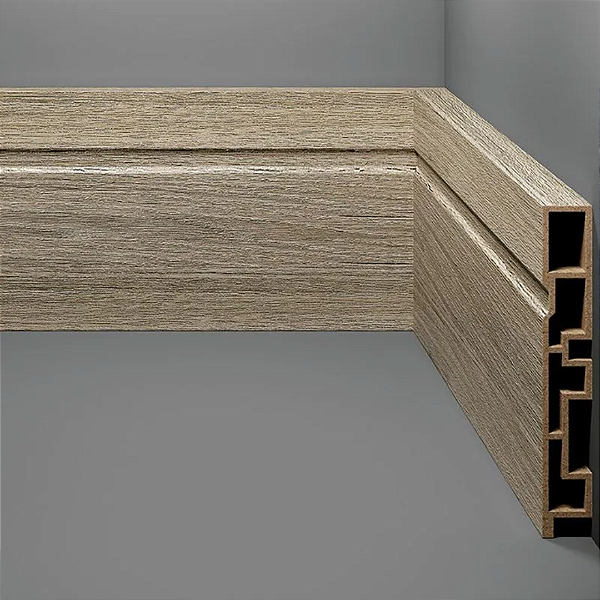 RODAPE EUCAFLOOR ACQUA NEW COLORS 18 FRISADO 10CM - 2,40M