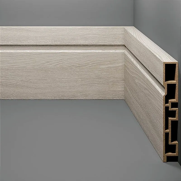 RODAPE EUCAFLOOR ACQUA NEW COLORS 8 FRISADO 10CM - 2,40M