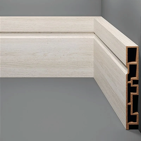 RODAPE EUCAFLOOR ACQUA NEW COLORS 16 FRISADO 10CM - 2,40M