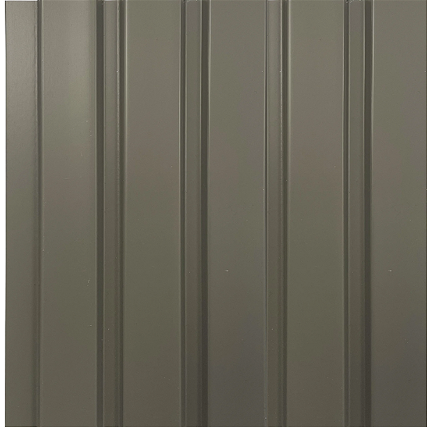 PAINEL RIPADO FINOTTATO 25MM CINZA 12,2CM - 2,85M