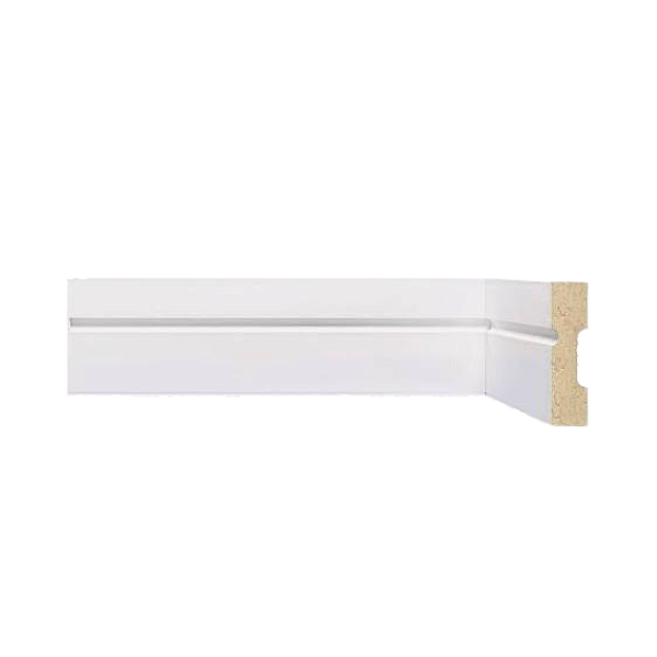 RODAPE MOLDUFAMA MDF 5CM BRANCO FRISADO RD - 2,40M