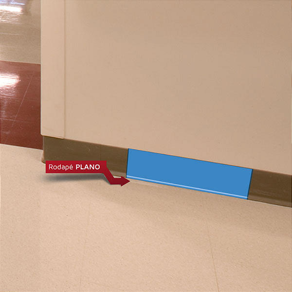 RODAPE VINILICO PLANO DP (COR A DEFINIR) 7CM - 25M