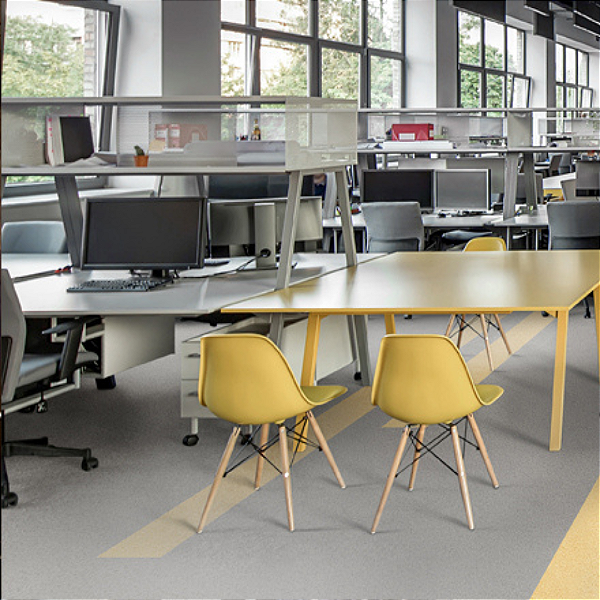 PISO VINILICO EM MANTA TARKETT DECODE COLORMATCH WARM MED GREY 2,0MM - 46M2