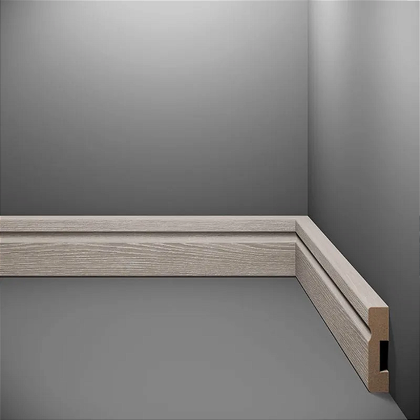 RODAPE EUCAFLOOR MDF 5CM ESTILO 8 - 2,40M