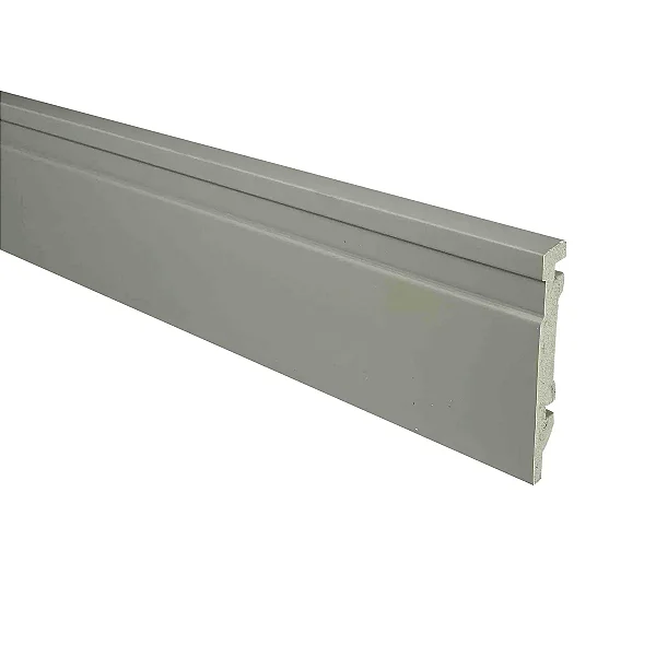 RODAPE POLIESTIRENO FINOTTATO CINZA 10CM FRISADO 15MM - 2,40M