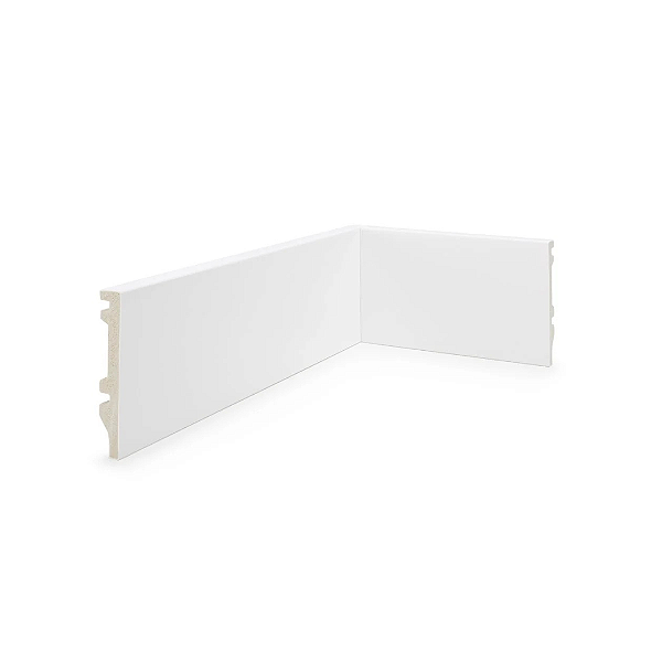 RODAPE POLIESTIRENO FINOTTATO BRANCO 10CM LISO 15MM - 2,40M