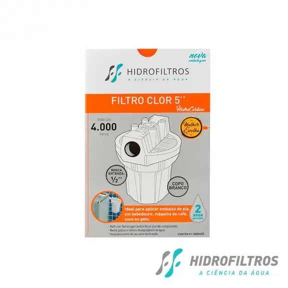 FILTRO P/ ÁGUA HIDRO FILTER POU 5" BR CARBON_CB
