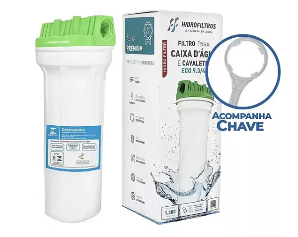 Filtro ECO 9 3/4” PARA CAIXA D'ÁGUA HIDROFILTROS