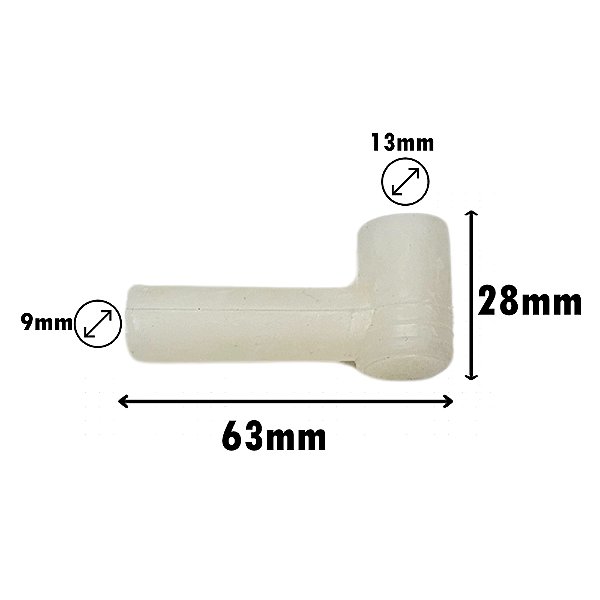 CACHIMBO SILICONE CURTO 63mm