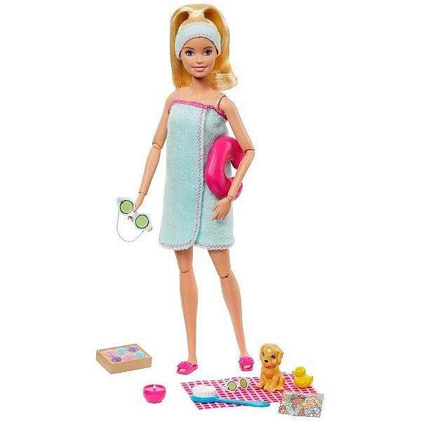 Barbie Fashionista Dia de Spa com Filhotinho - Mattel
