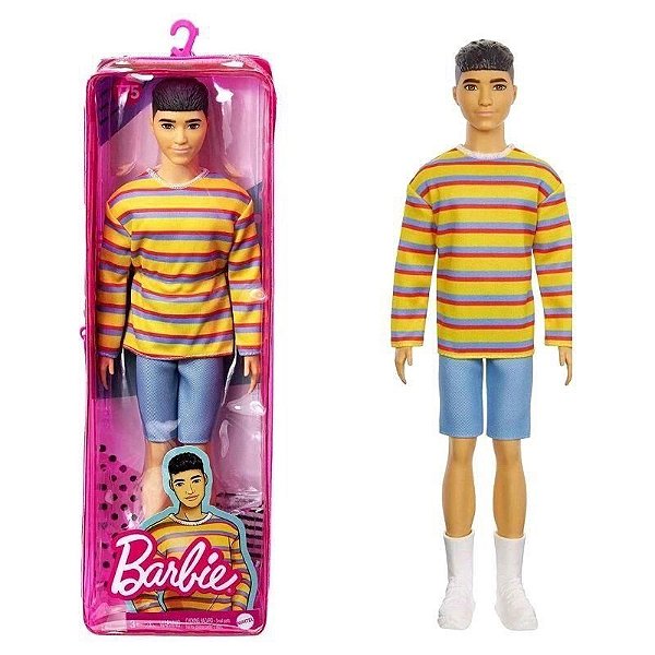 Boneco Ken Moreno Barbie Fashionistas - Mattel