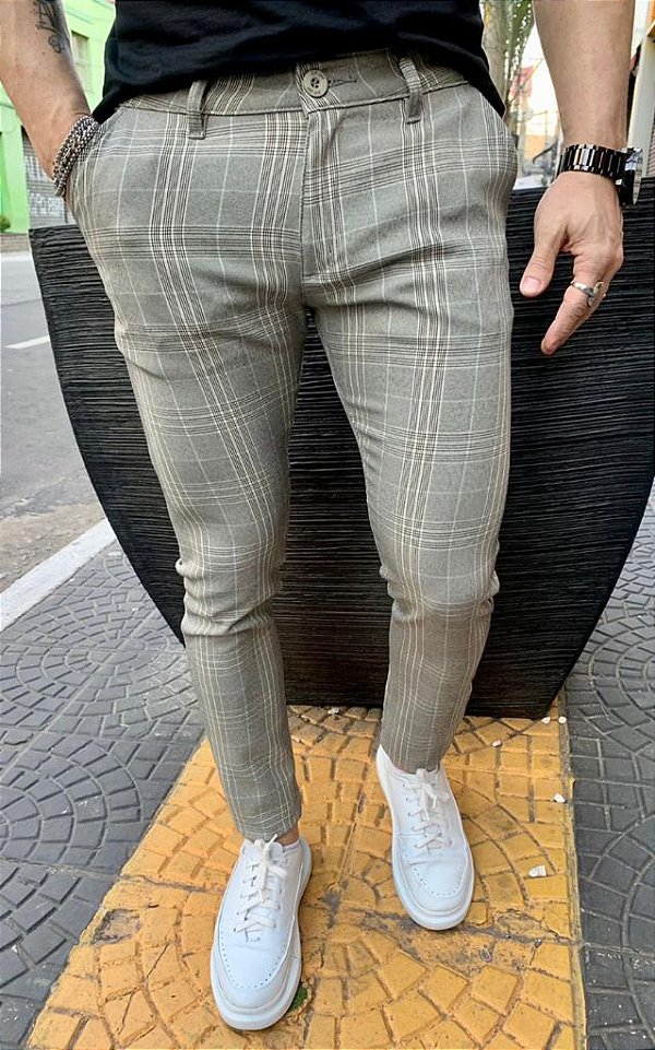 CALÇA ALFAIATARIA XADREZ