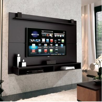 Painel para Tv até 60 Polegadas Max Off White / Branco / Preto / Nogal