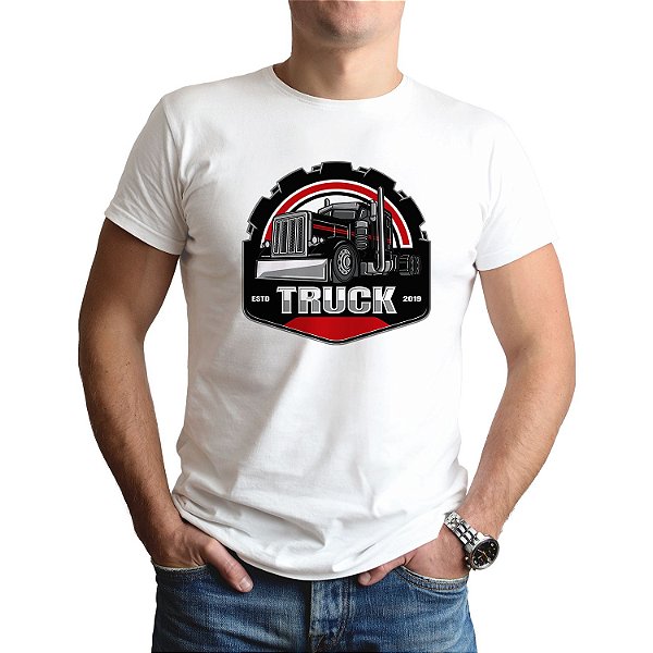 Camiseta Caminhoneiro Trucker Americano 3 - Manga Curta 100% Algodão