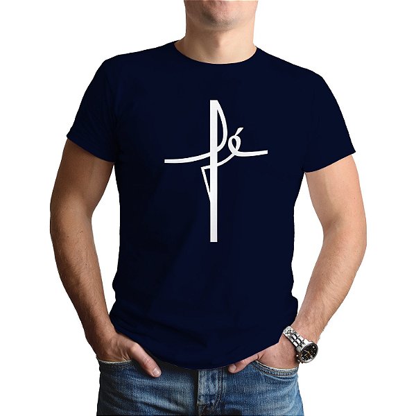 Camiseta Religiosa Fé Cristã Evangélica Camisa - Renzo - Moletons Masculinos  e Femininos - Camisetas