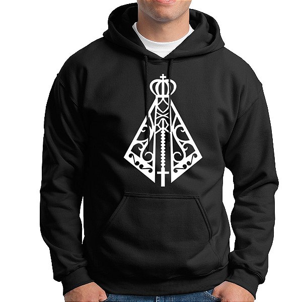 Moletom Nossa Senhora de Aparecida Religiosa Católica Blusa De Frio Casaco