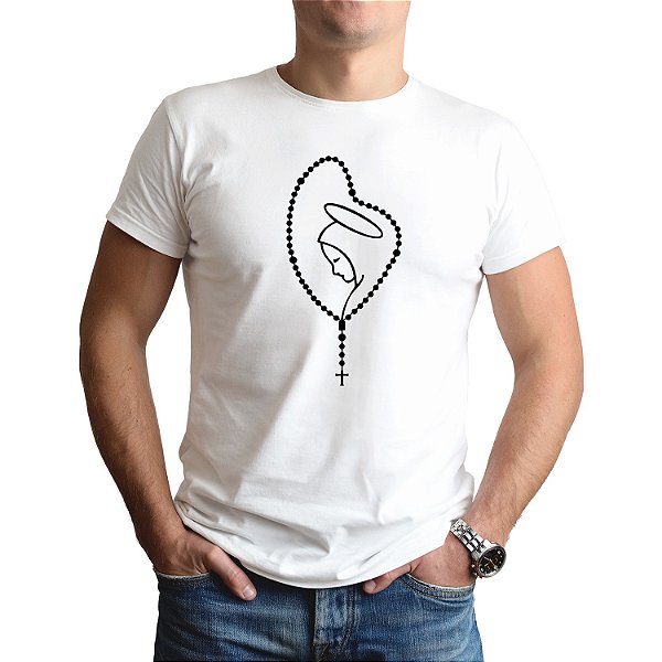 Camiseta Nossa Senhora de Aparecida Terço Católica