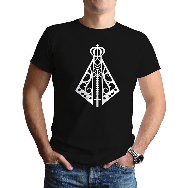 Camiseta Nossa Senhora de Aparecida Religiosa Católica Camisa