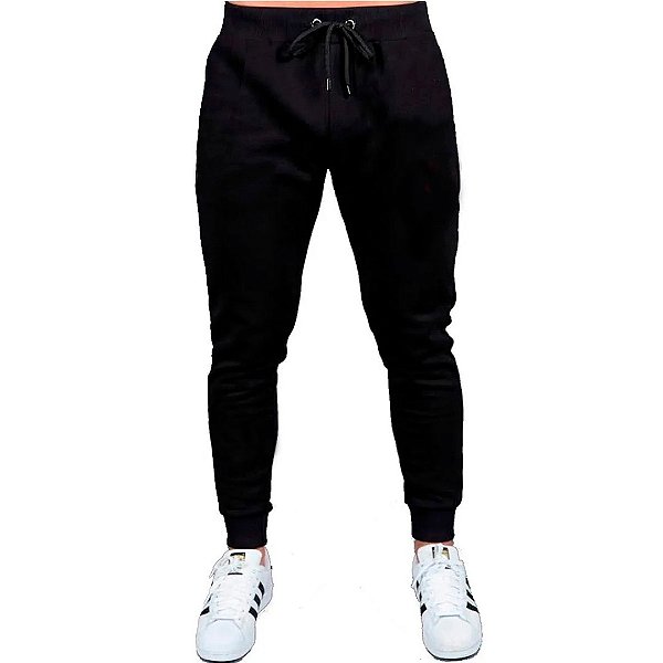 Calça Moletom Masculino Jogger Sport Academia Treino Liso - Renzo - Moletons  Masculinos e Femininos - Camisetas