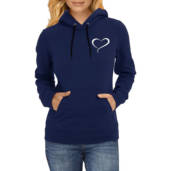 Moletom Canguru Blusa de Frio Coracao