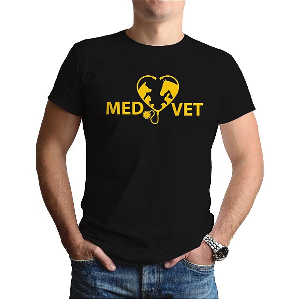Camiseta Veterinaria Med Vet Profissão Faculdade Curso