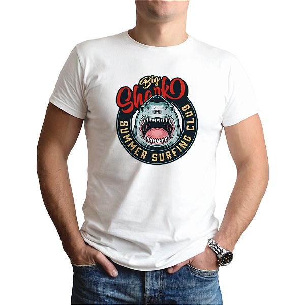 Camiseta Camisa Big Shark Surf