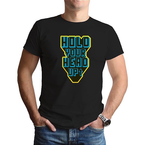 Camiseta Camisa Hold Your Head Upt azul