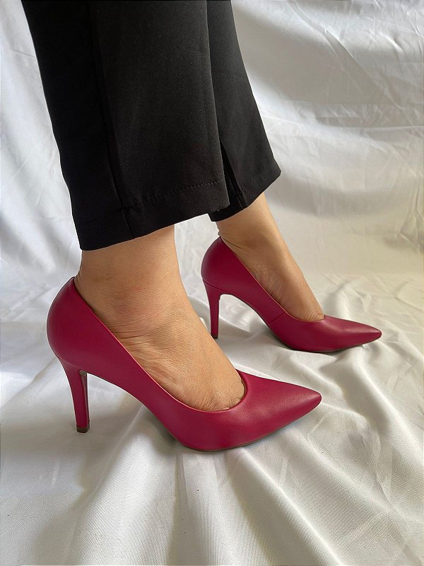 Scarpin Salto Fino Rihanna Rosa