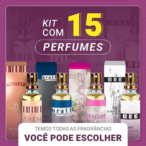 KIT 15 PERFUMES AMAKHA PARIS ( FAÇA SUAS ESCOLHAS DAS FRAGRÂNCIAS)