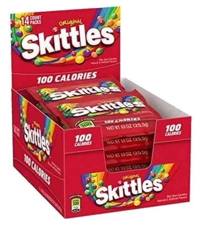 Bala Skittles Original C/ 14un 252g