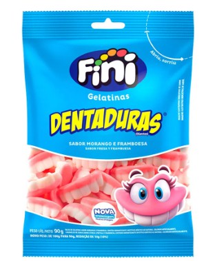 Bala de Gelatina FINI DENTADURA - pct 90g.