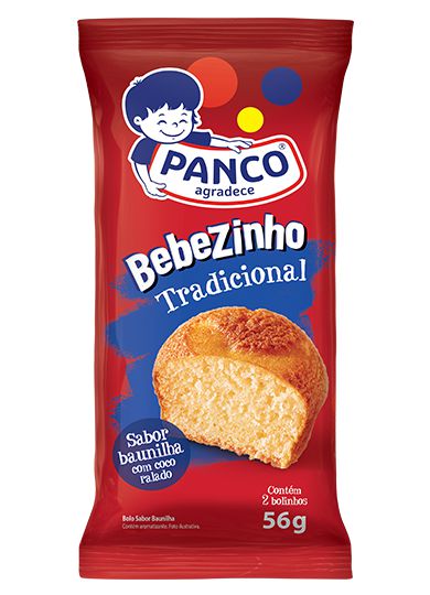 Bolo para lanche PANCO BEBEZINHO TRADICIONAL 56g 1 un