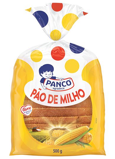 Pão em fatias de milho PANCO PÃO DE MILHO 500G 1 UN