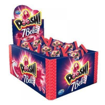 Chiclete POOSH 7 BELO - cx de 200g
