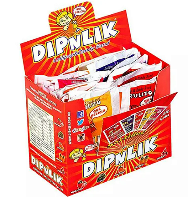 Pirulito DIPNLIK Sortidos 160g - c/ 20 un