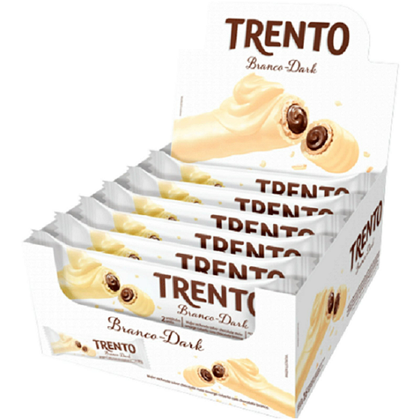 Chocolate TRENTO Branco Dark - c/ 16 un