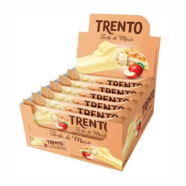 Chocolate branco sabor Torta de Maça TRENTO 512g c/16 un