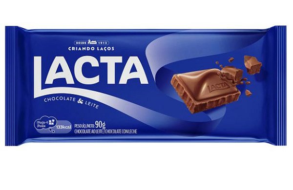 Barra de Chocolate LACTA AO LEITE - 80g