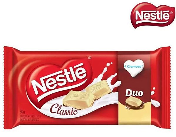 Barra de Chocolate NESTLÉ Classic Duo - 80g