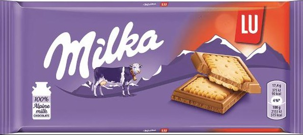 Barra de Chocolate MILKA Lu - 87g