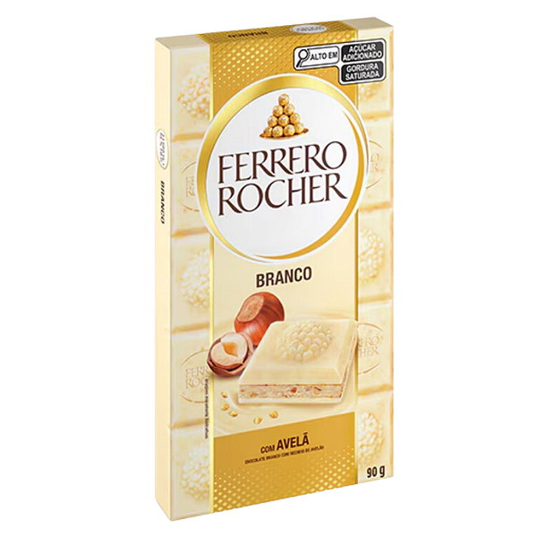 Barra de Chocolate Ferrero Rocher Branco 90g