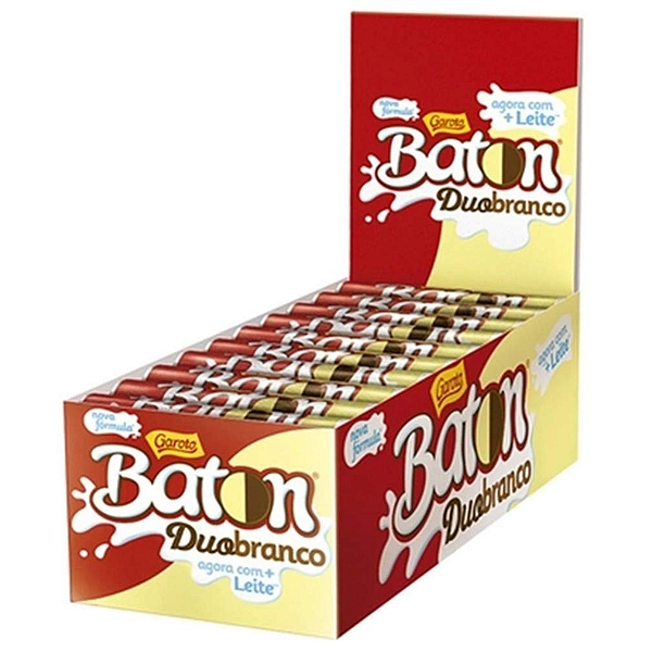 Chocolate BATON Duo branco - C/ 30 un