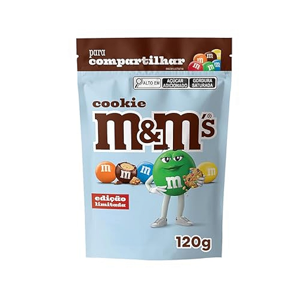 Chocolate Confeito M&M's sabor Cookie - 120g