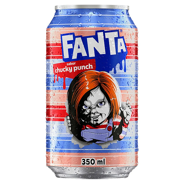 Refrigerante Fanta Misterio Chucky Punch Lata 350ml