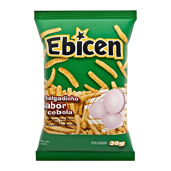 Salgadinho EBICEN CEBOLA - 30g