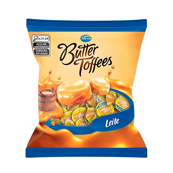 Bala BUTTER TOFFEES LEITE - pct. 400g