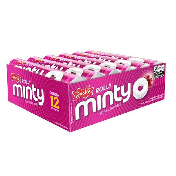 Pastilha Minty Cereja 348g - c/ 12 un
