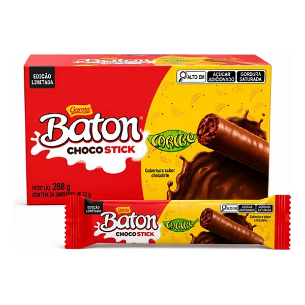 Chocolate Garoto Baton Choco Stick Caribe - c/12un
