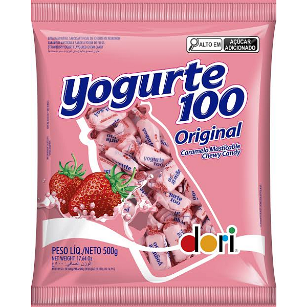 Bala mastigavel YOGURTE 100 - pct 00g